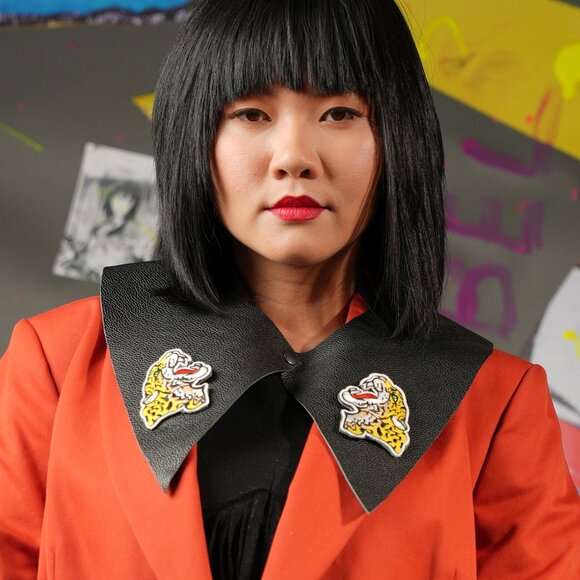 Kotn Orange Oversized Blazer – Sustainable Fashion, Size S, 100% Cotton - Picture 5 of 12